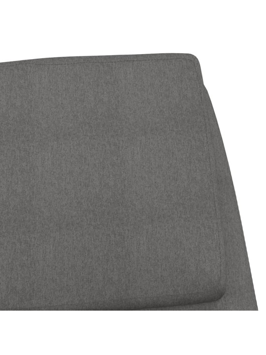 Relaxační křeslo světle šedé textil