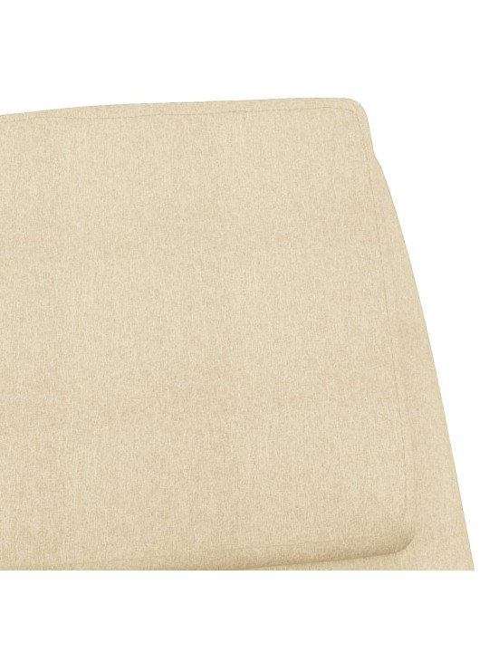 Relaxační židle krémová textil