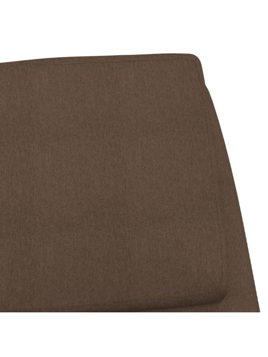 Relaxační křeslo hnědé textil