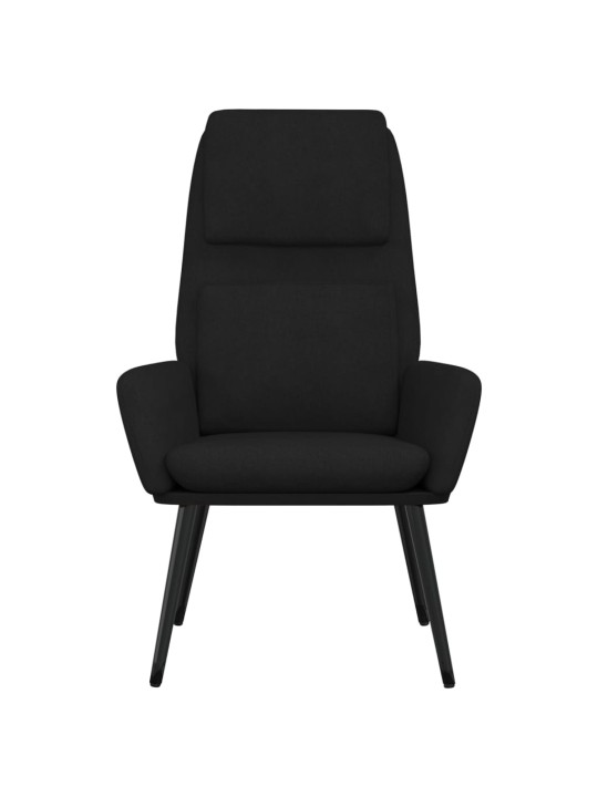 Relaxační židle černá textil