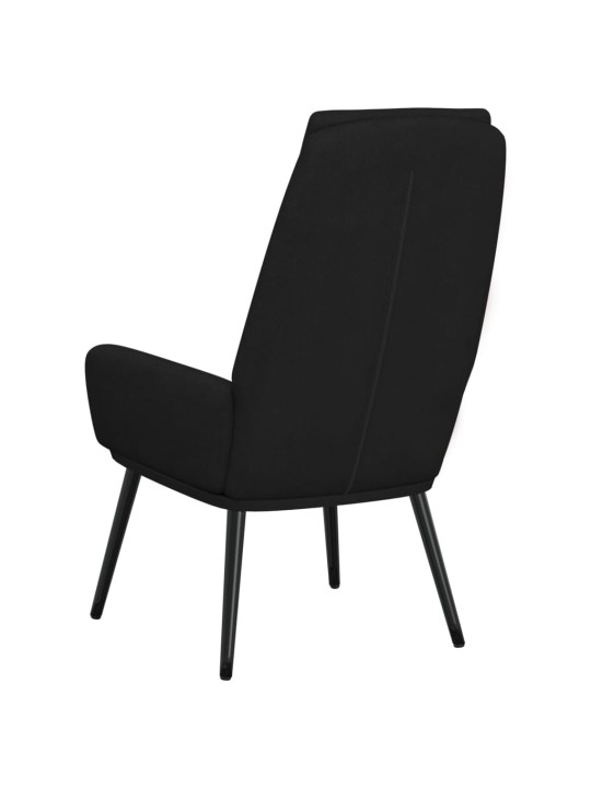 Relaxační židle černá textil