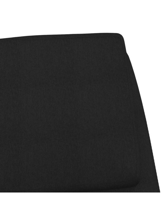 Relaxační židle černá textil