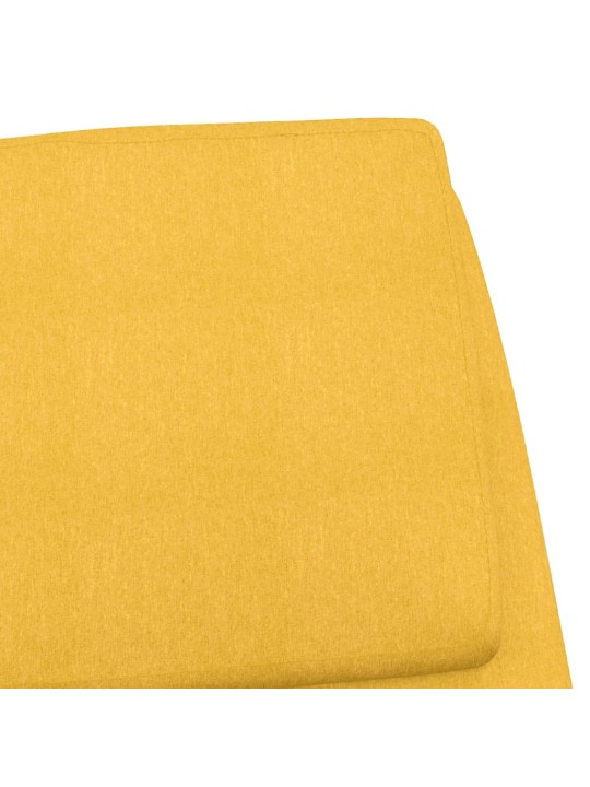 Relaxační křeslo hořčicově žluté textil