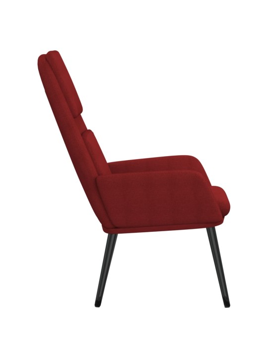 Relaxační křeslo vínové textil
