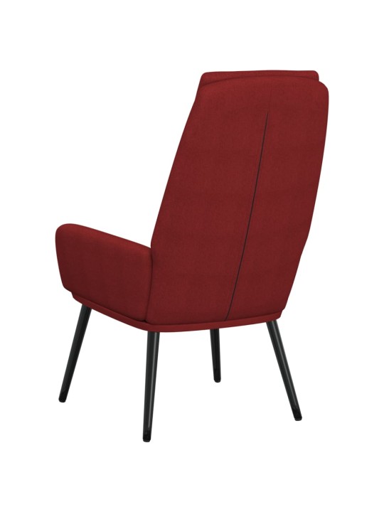 Relaxační křeslo vínové textil