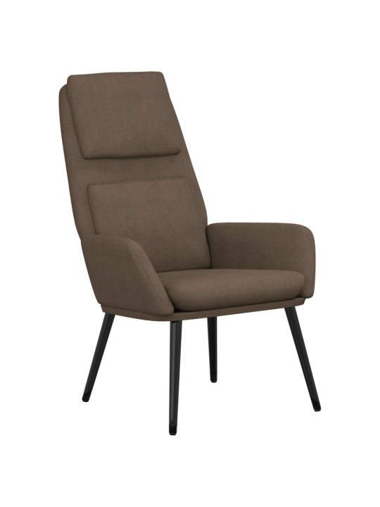 Relaxační židle taupe textil