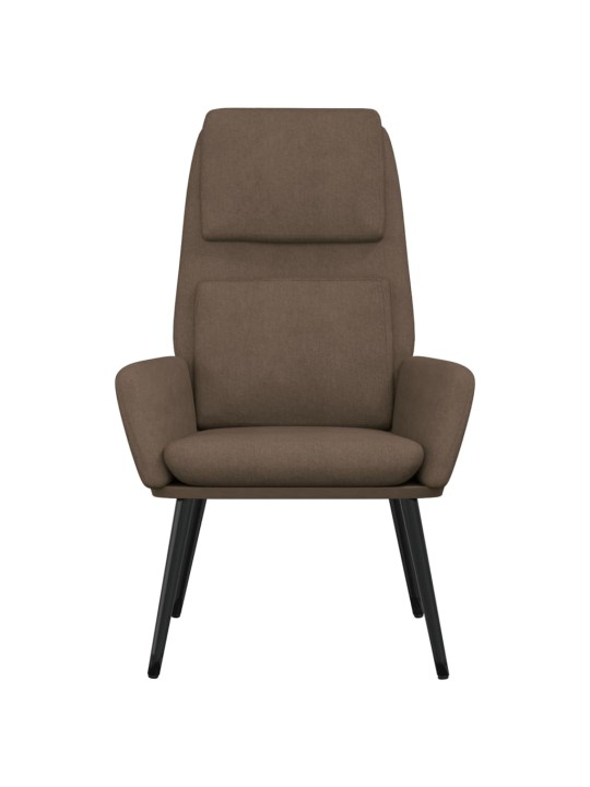 Relaxační židle taupe textil