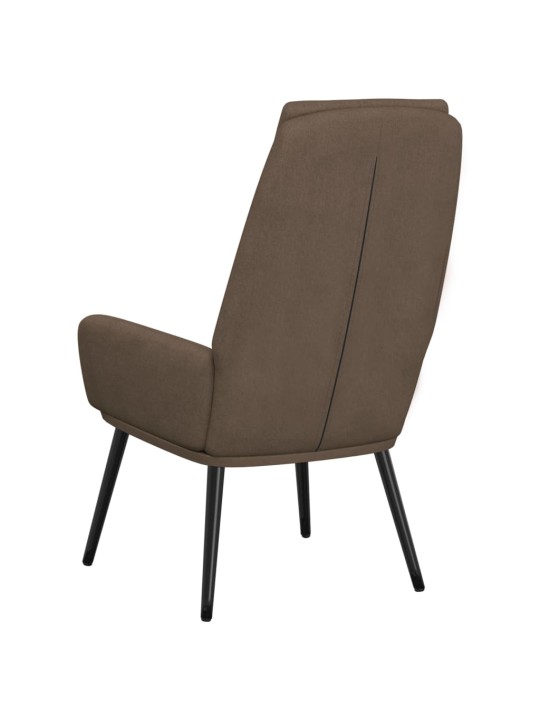 Relaxační židle taupe textil