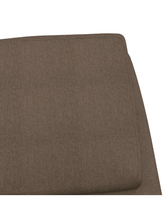 Relaxační židle taupe textil