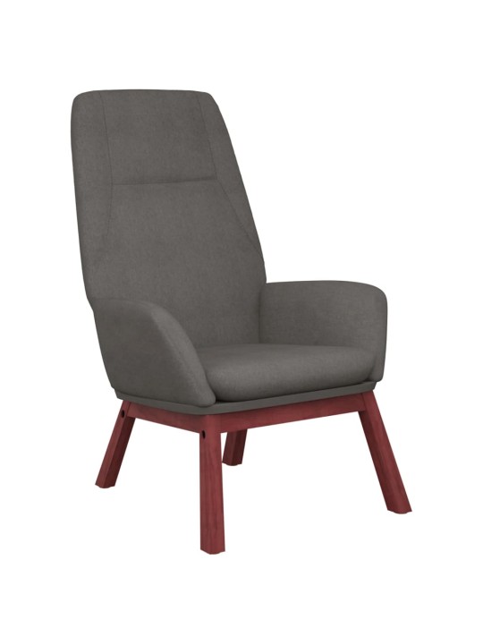 Relaxační křeslo světle šedé textil