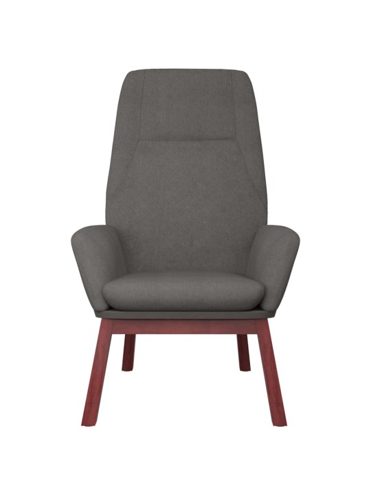Relaxační křeslo světle šedé textil