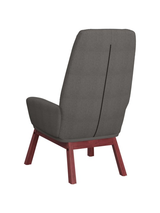 Relaxační křeslo světle šedé textil