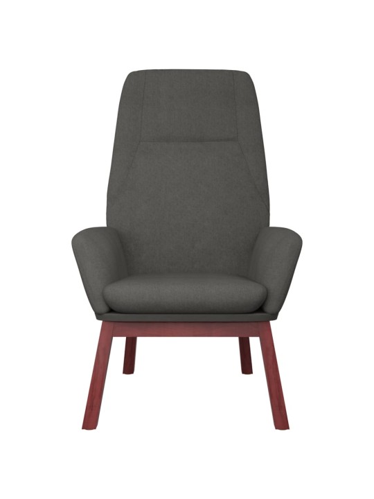Relaxační židle tmavě šedá textil