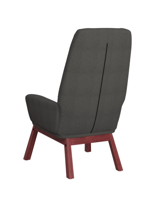 Relaxační židle tmavě šedá textil