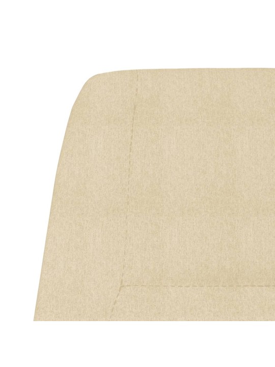 Relaxační židle krémová textil