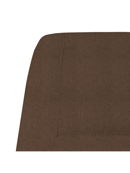 Relaxační křeslo hnědé textil
