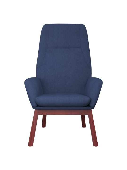 Relaxační křeslo modré textil
