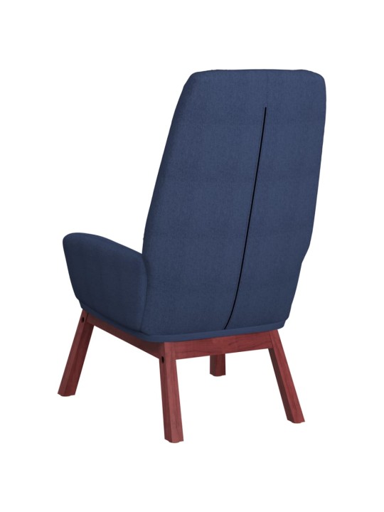 Relaxační křeslo modré textil