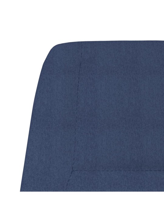 Relaxační křeslo modré textil
