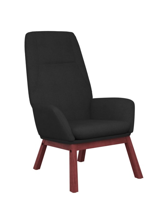 Relaxační židle černá textil