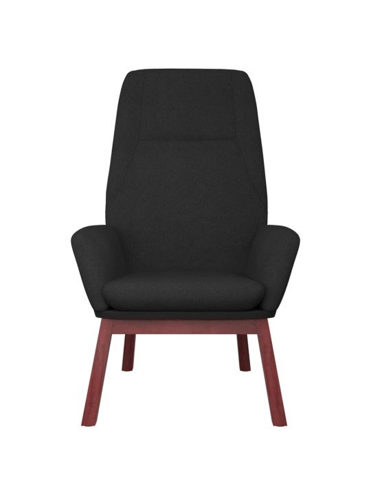 Relaxační židle černá textil