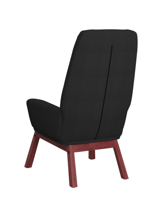 Relaxační židle černá textil