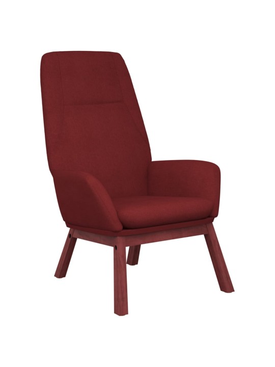 Relaxační křeslo vínové textil