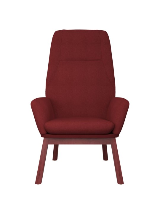 Relaxační křeslo vínové textil