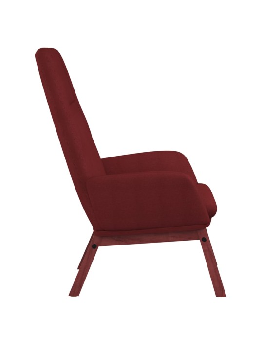 Relaxační křeslo vínové textil