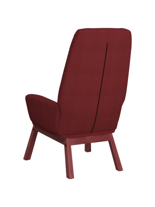 Relaxační křeslo vínové textil