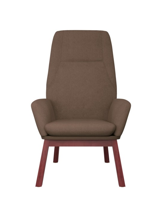 Relaxační židle taupe textil
