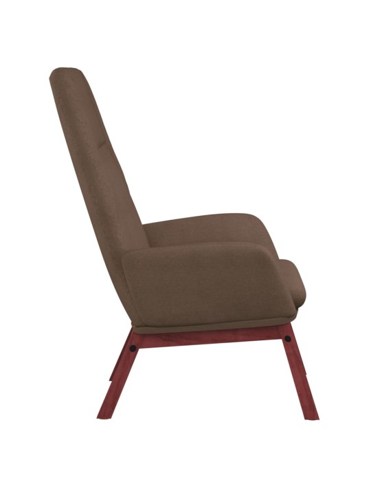 Relaxační židle taupe textil