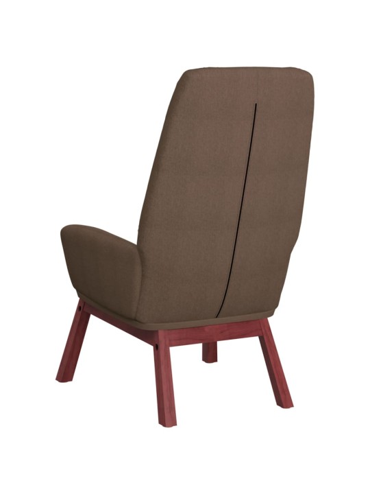 Relaxační židle taupe textil