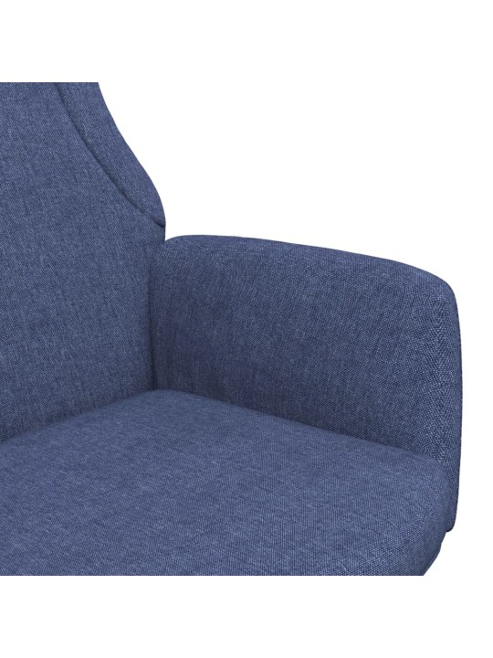 Relaxační křeslo modré textil
