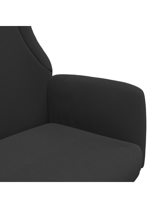 Relaxační židle černá textil
