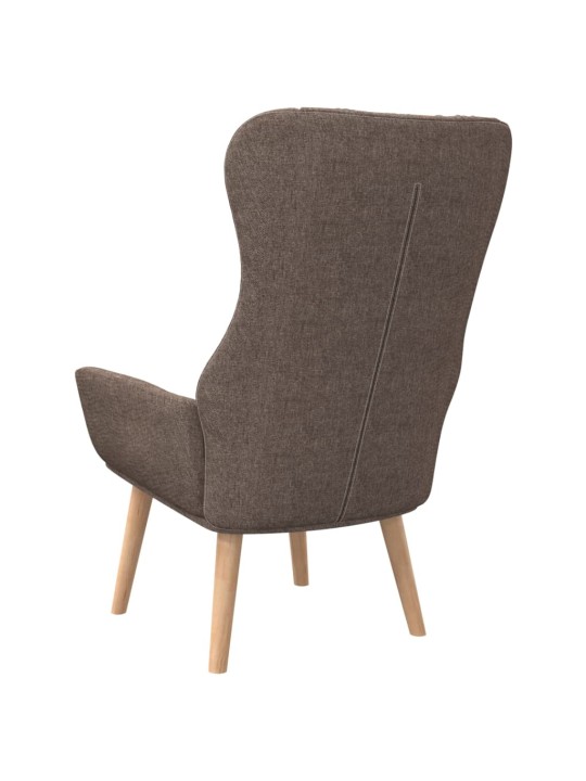 Relaxační židle taupe textil