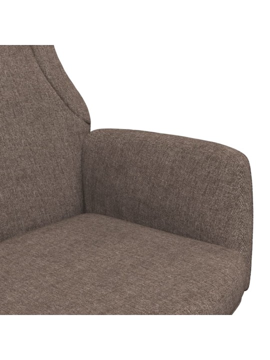 Relaxační židle taupe textil