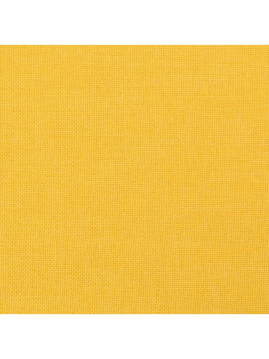 Podnožka hořčicově žlutá 45 x 29,5 x 35 cm textil