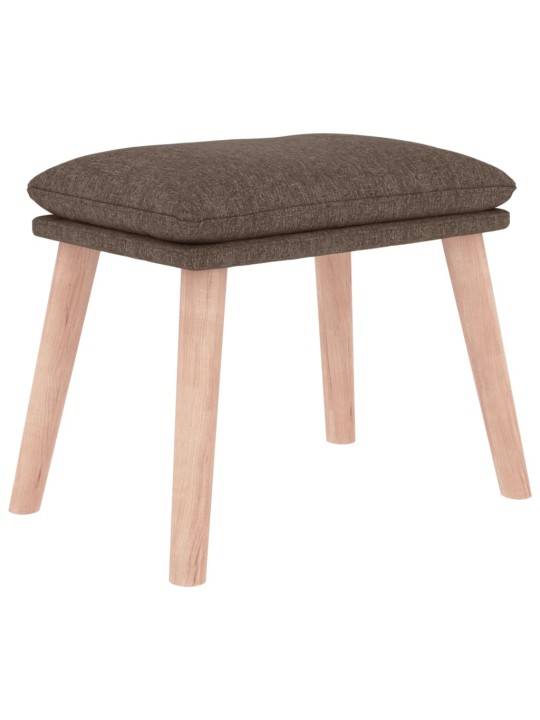 Podnožka taupe 45 x 29,5 x 35 cm textil