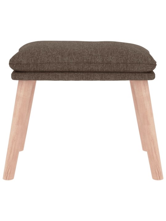 Podnožka taupe 45 x 29,5 x 35 cm textil