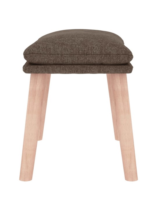 Podnožka taupe 45 x 29,5 x 35 cm textil
