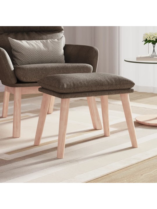 Podnožka taupe 45 x 29,5 x 35 cm textil