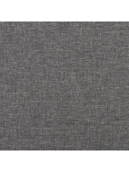 Podnožka světle šedá 45x29,5x35 cm textil a umělá kůže