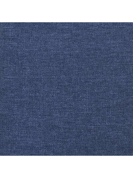 Podnožka modrá 45x29,5x35 cm textil a umělá kůže