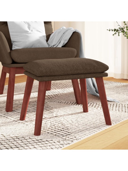 Podnožka hnědá 45 x 29,5 x 35 cm textil