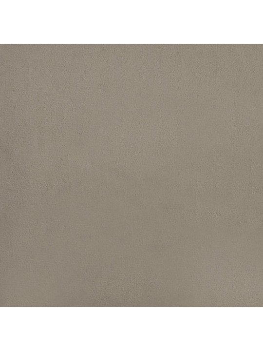 Podnožka světle šedá 45x29,5x35 cm samet