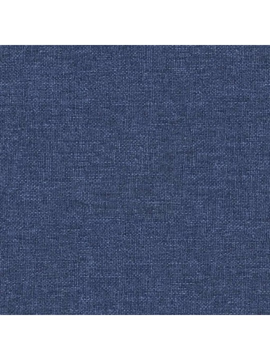 Podnožka modrá 60x60x36 cm textil a umělá kůže