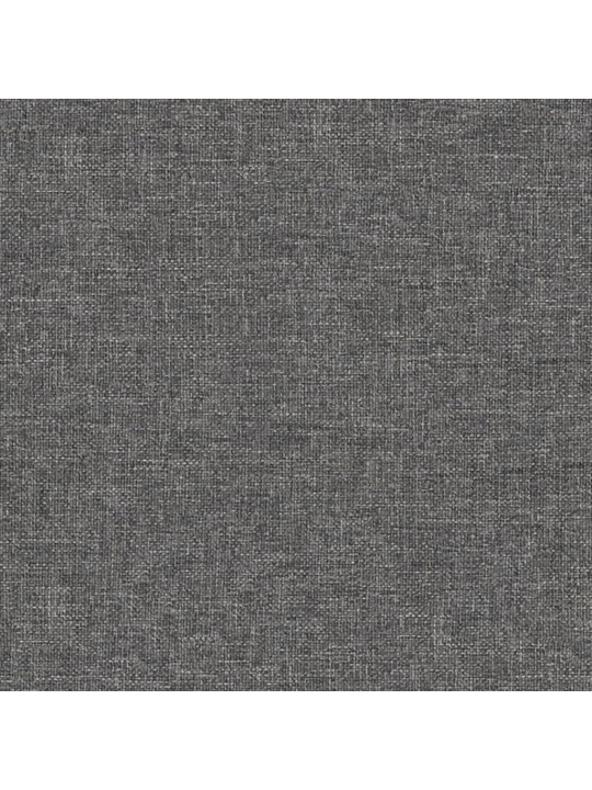 Podnožka světle šedá 60x60x36 cm textil a umělá kůže