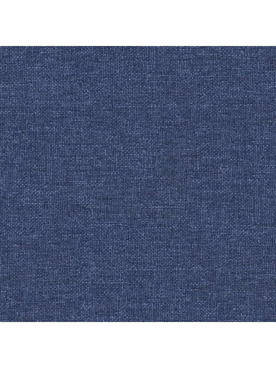 Podnožka modrá 60x60x36 cm textil a umělá kůže