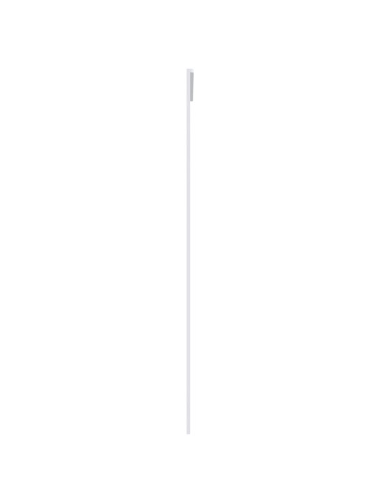 Posuvné dveře mléčné ESG sklo a hliník 90 x 205 cm bílé